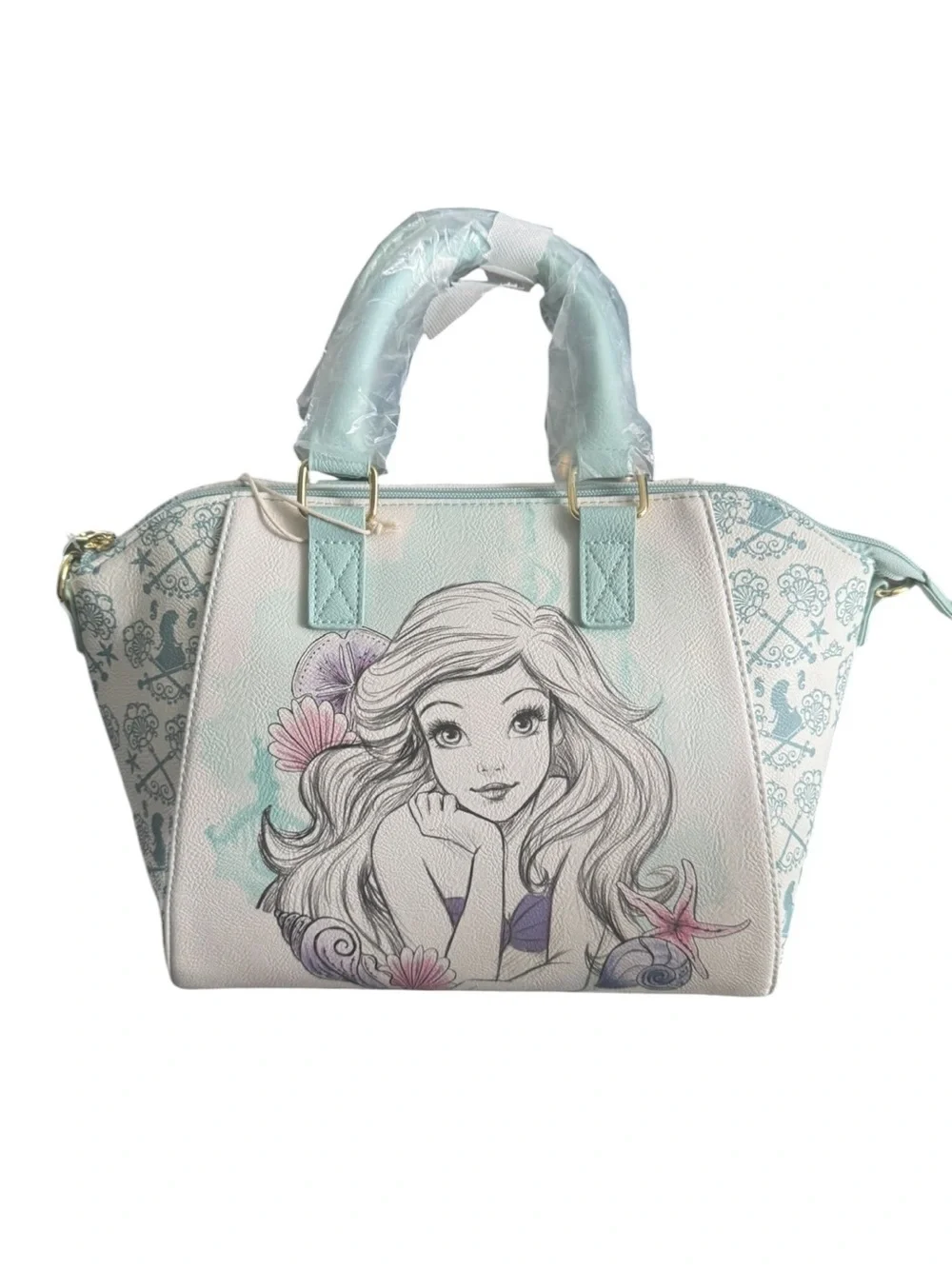 Ariel Loungefly Disney Princess Satchel Bag or Crossbody - Picture 1 of 4